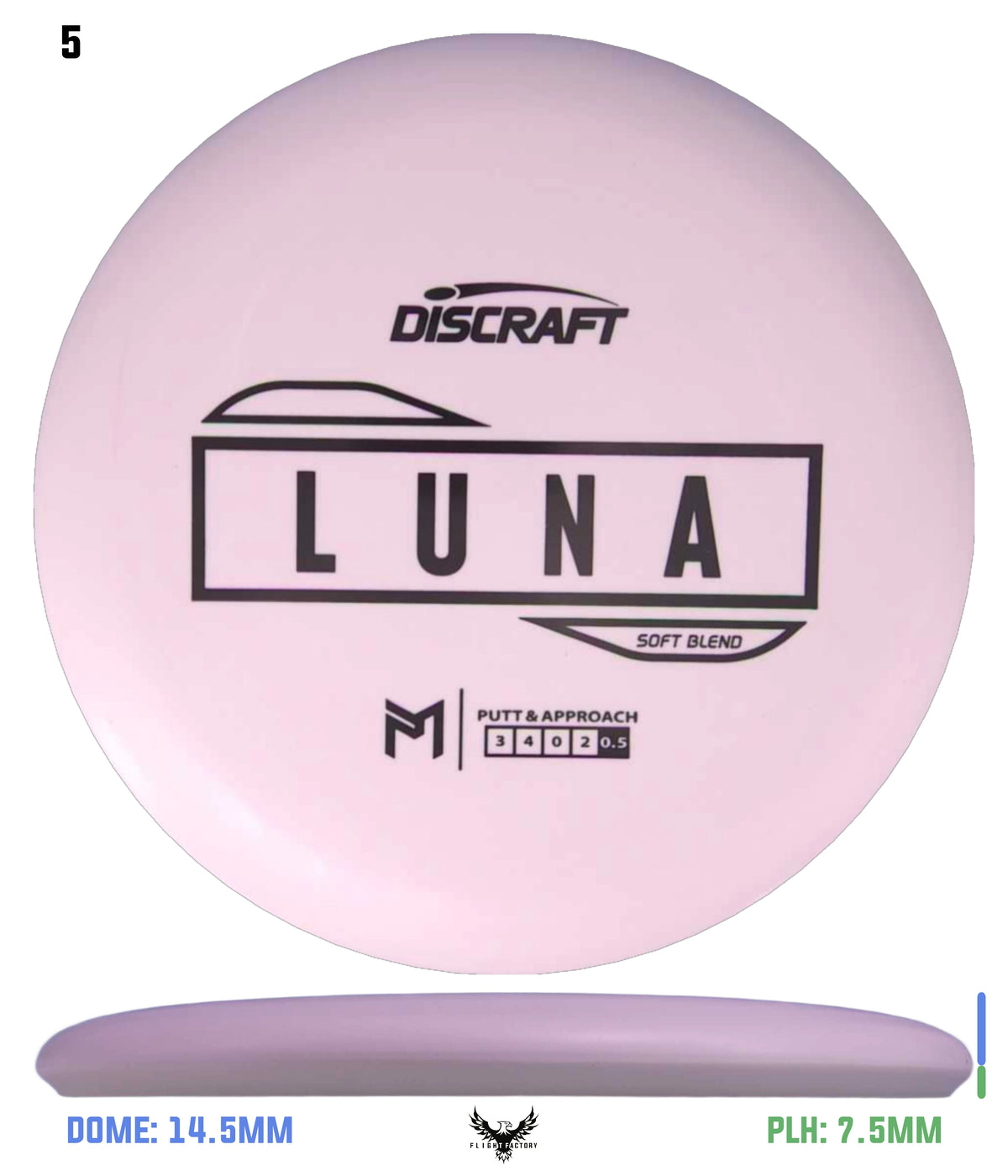 Discraft Paul McBeth Putter Line Luna - Soft Blend