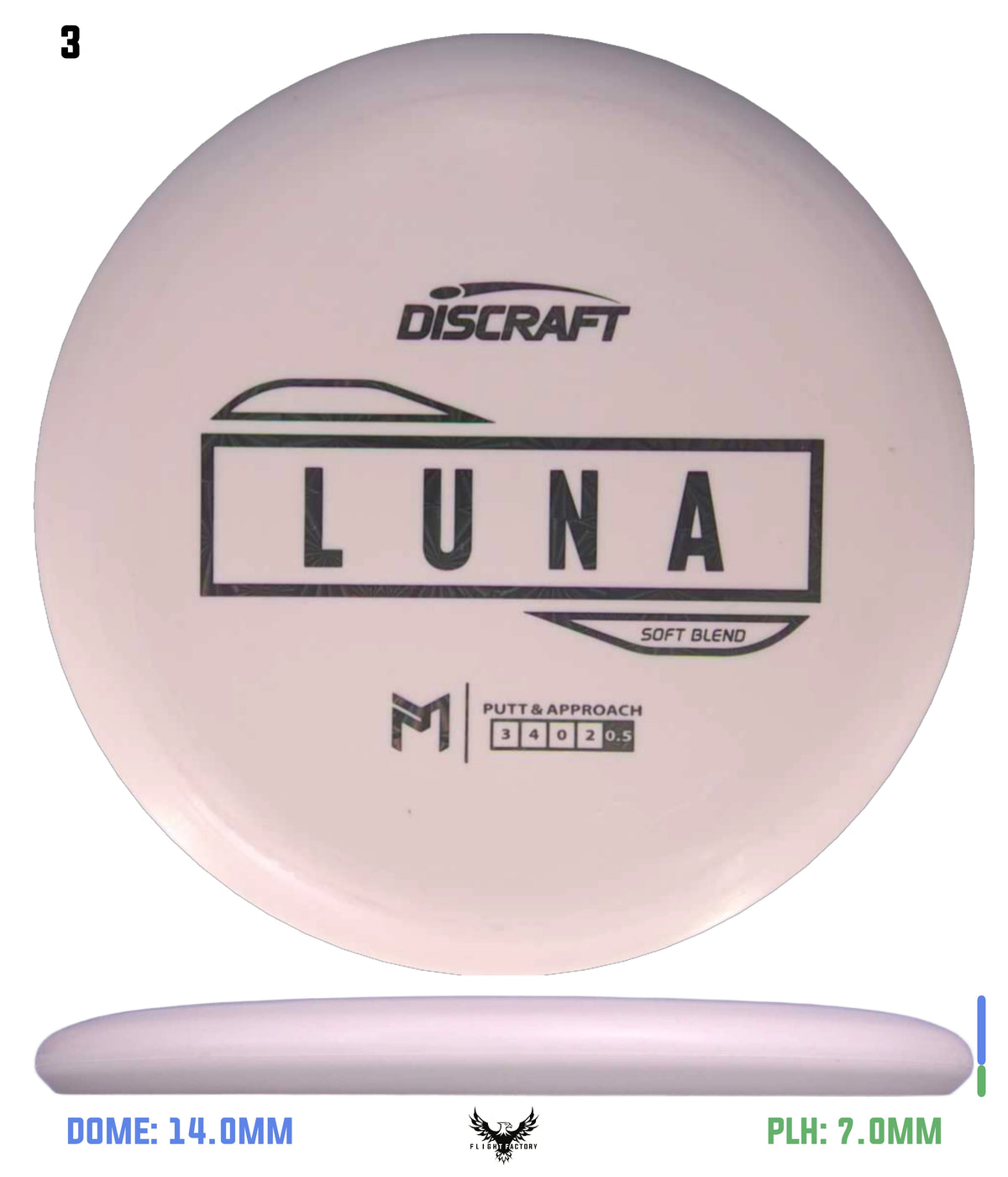 Discraft Paul McBeth Putter Line Luna - Soft Blend