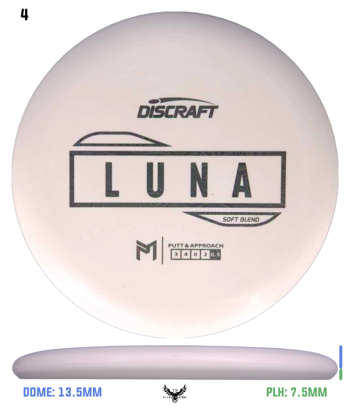 Discraft Paul McBeth Putter Line Luna - Soft Blend