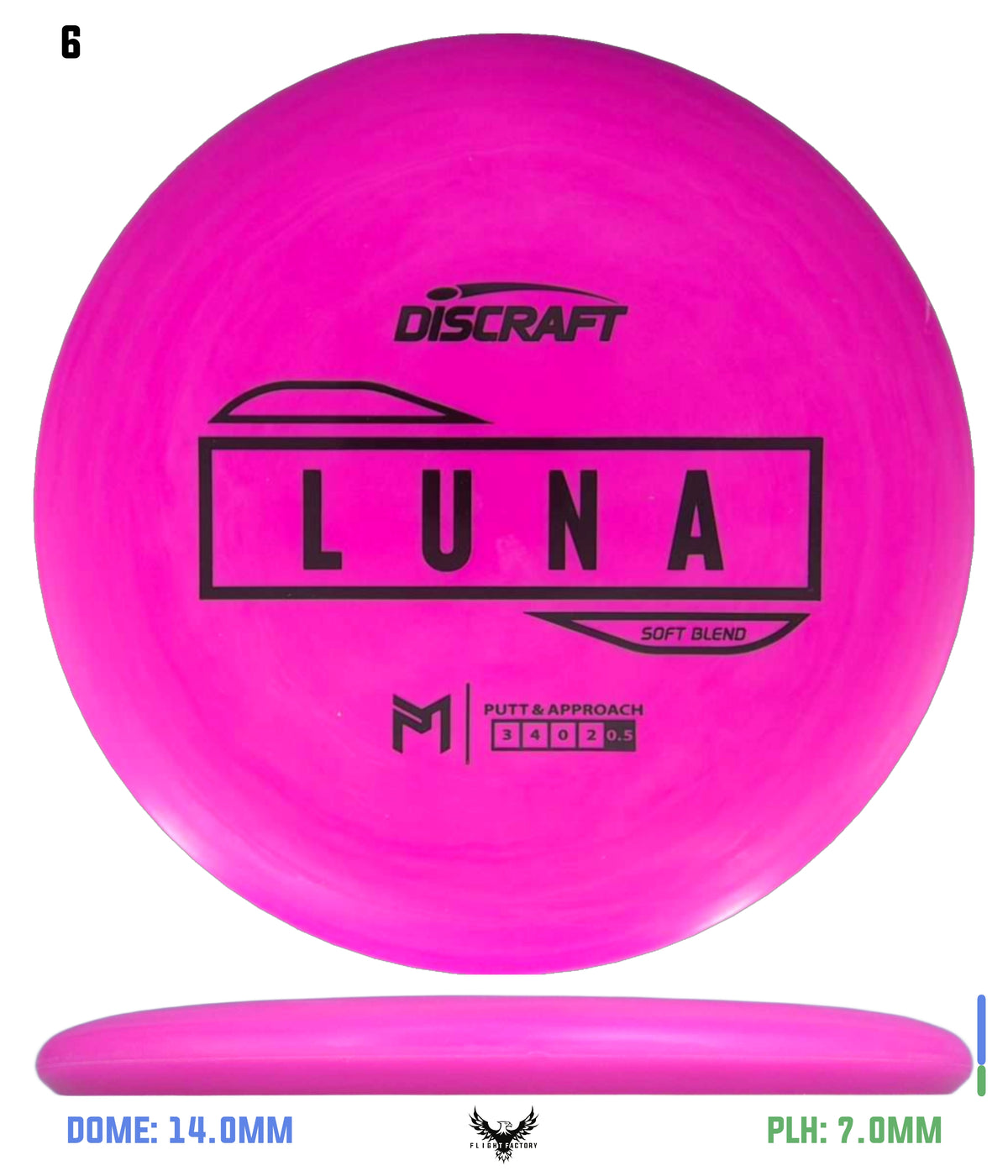 Discraft Paul McBeth Putter Line Luna - Soft Blend