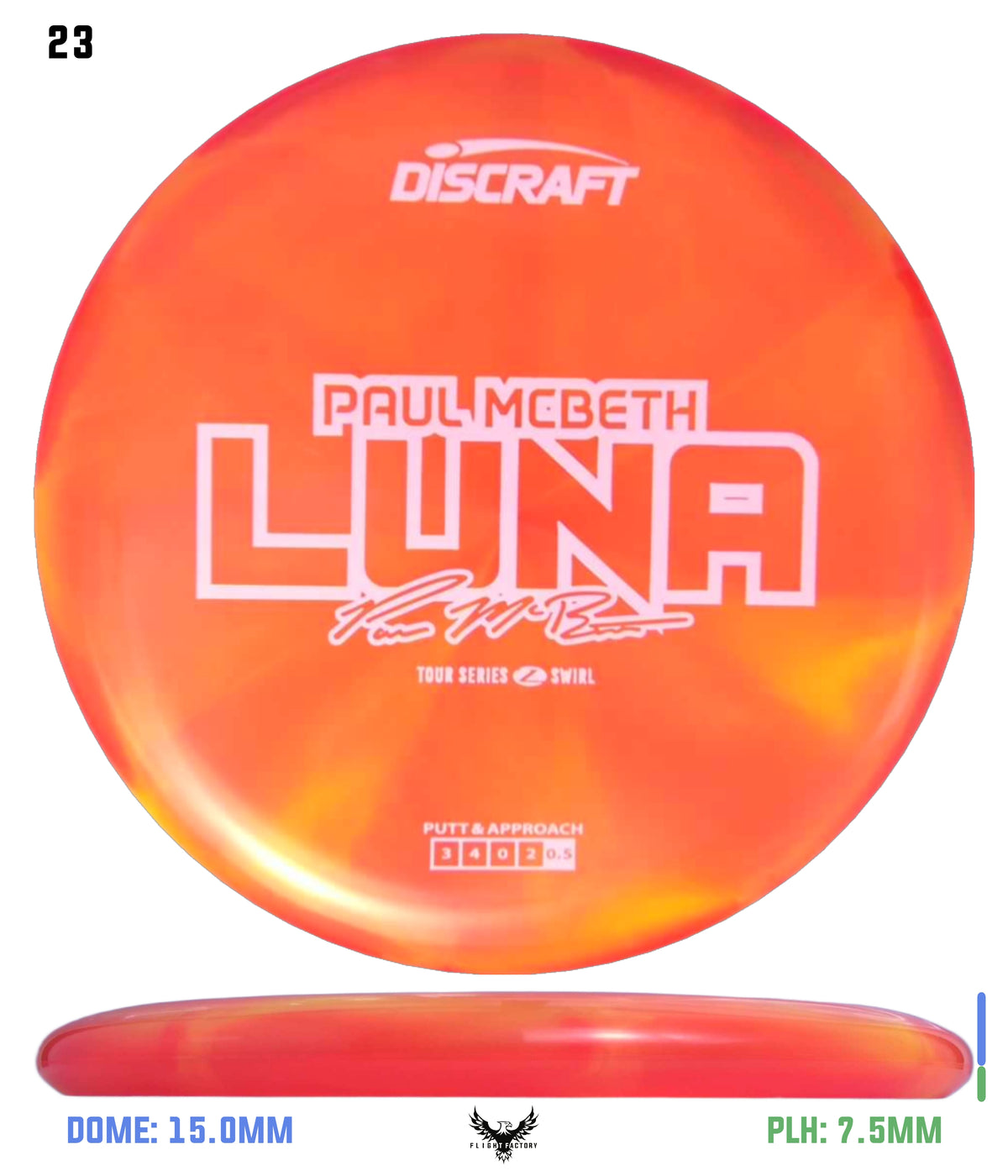 Discraft Paul McBeth 2025 Tour Series Z Swirl Luna