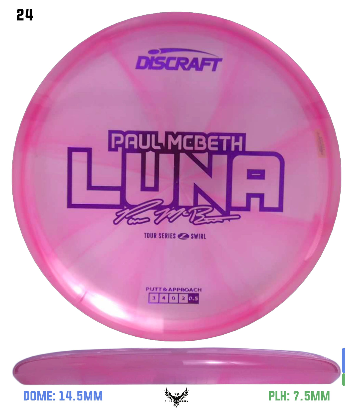 Discraft Paul McBeth 2025 Tour Series Z Swirl Luna