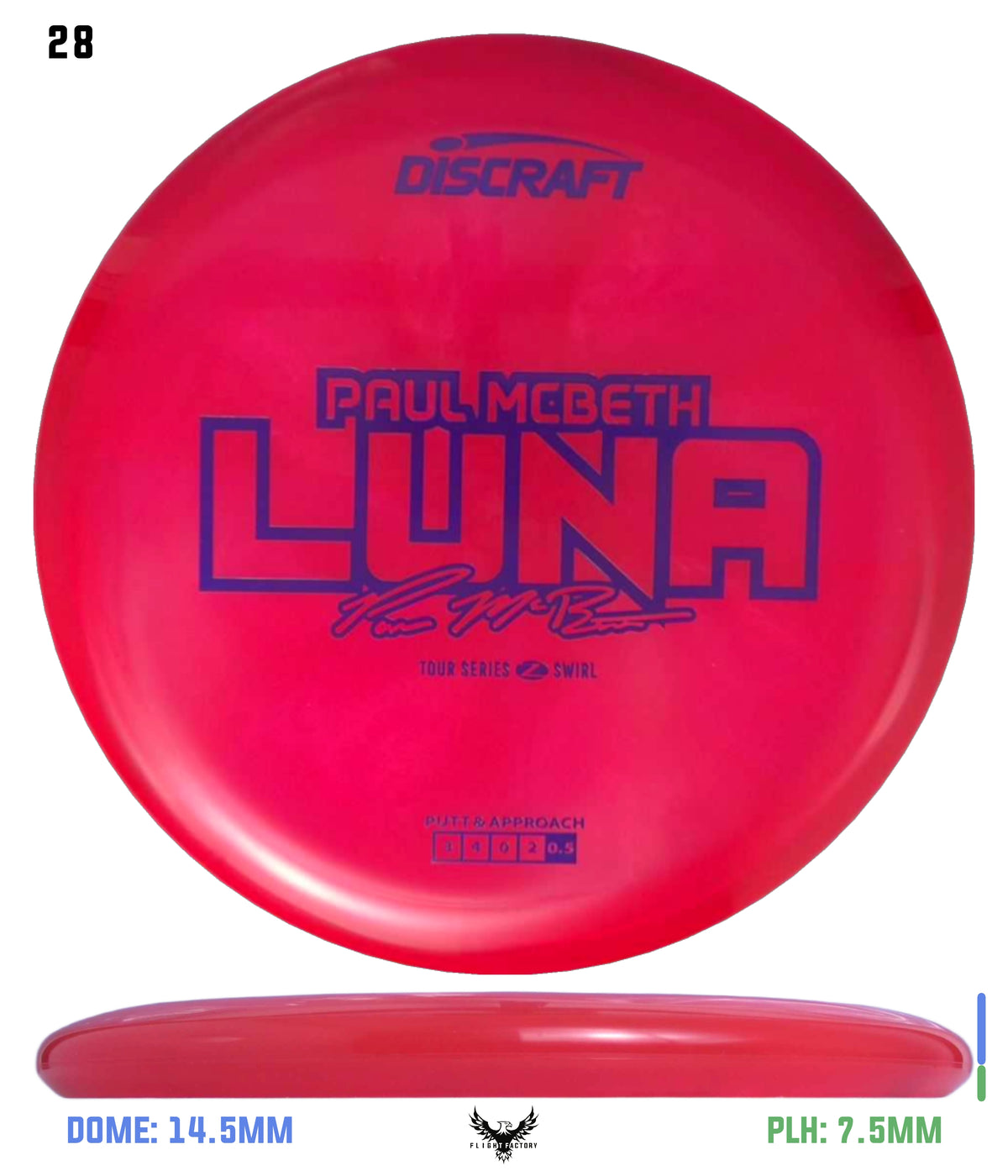 Discraft Paul McBeth 2025 Tour Series Z Swirl Luna
