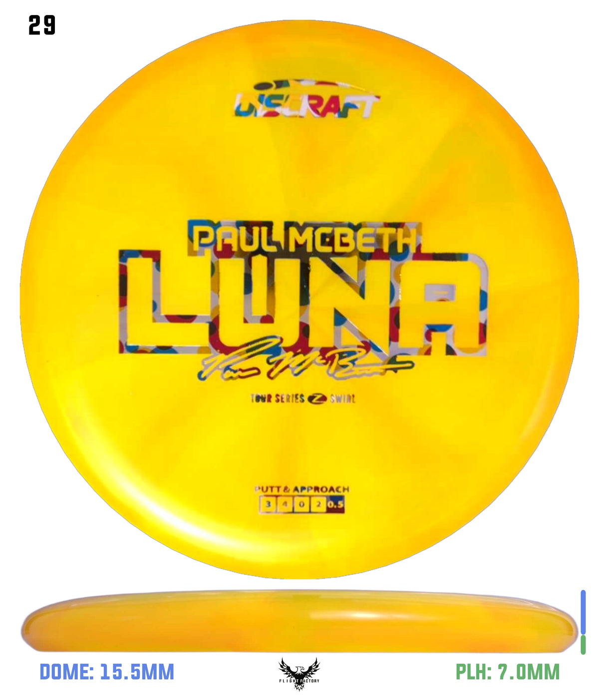 Discraft Paul McBeth 2025 Tour Series Z Swirl Luna