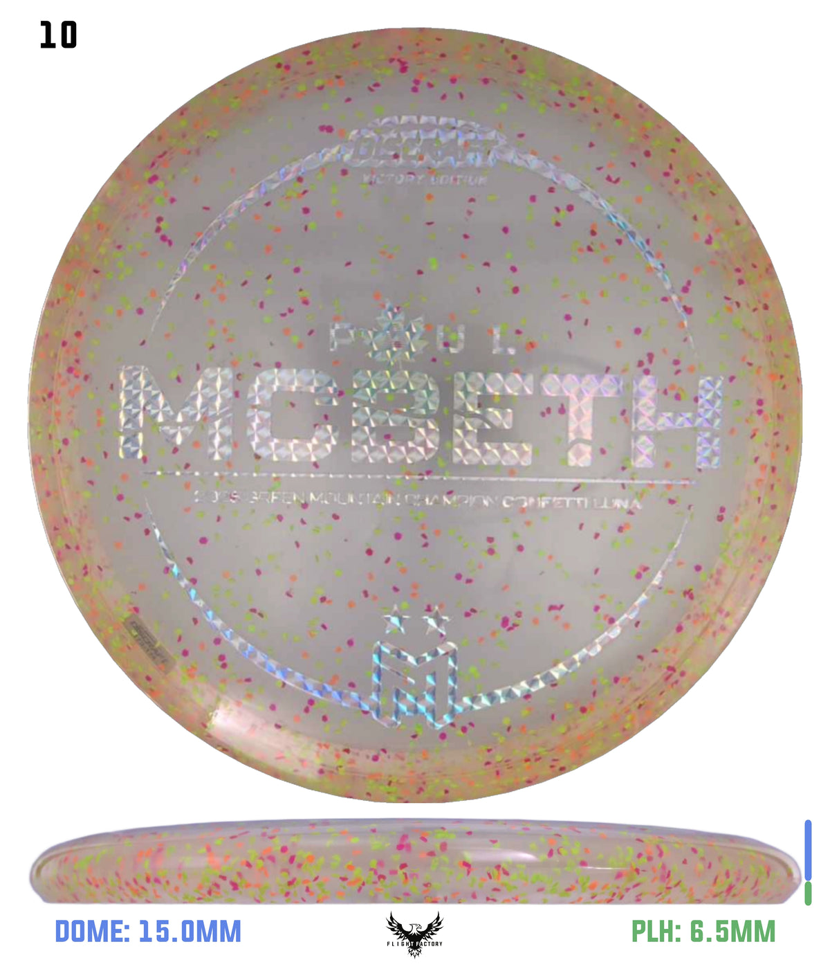 Discraft Paul McBeth Z Confetti Luna - 2025 GMC Victory Edition