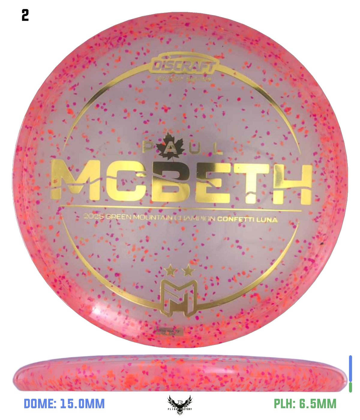 Discraft Paul McBeth Z Confetti Luna - 2025 GMC Victory Edition