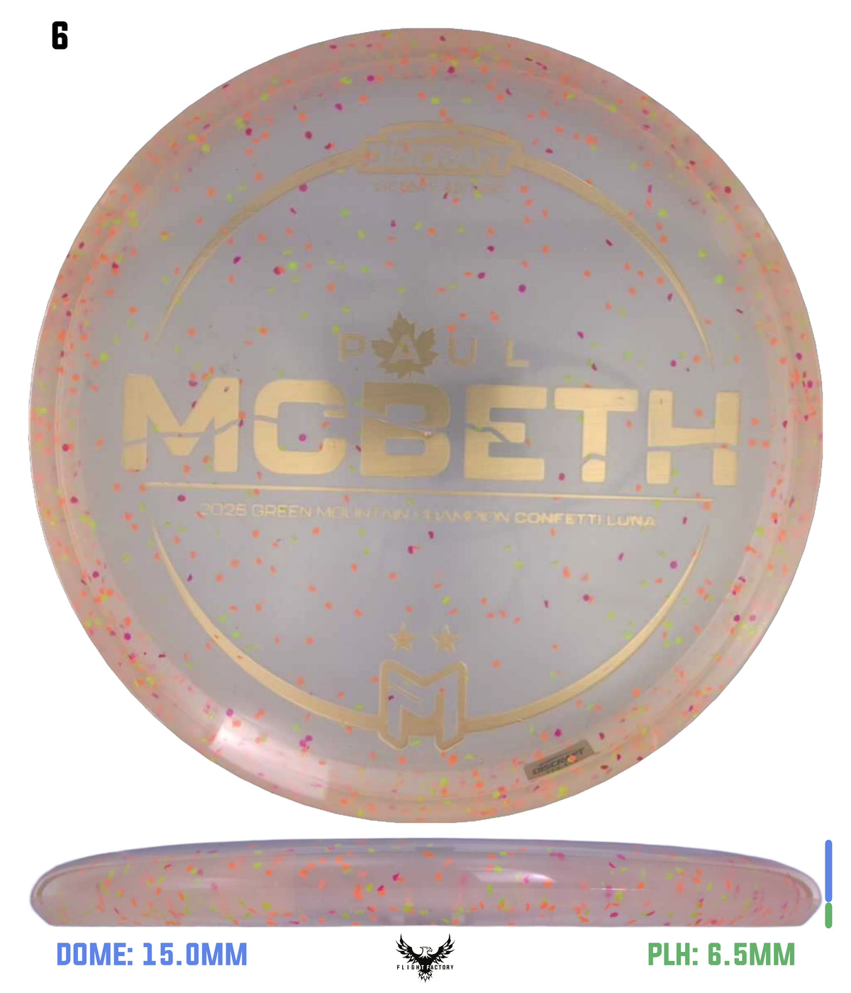 Discraft Paul McBeth Z Confetti Luna - 2025 GMC Victory Edition