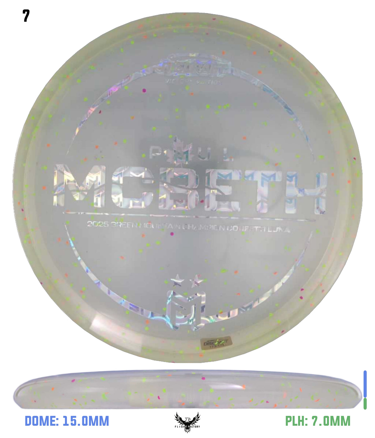 Discraft Paul McBeth Z Confetti Luna - 2025 GMC Victory Edition