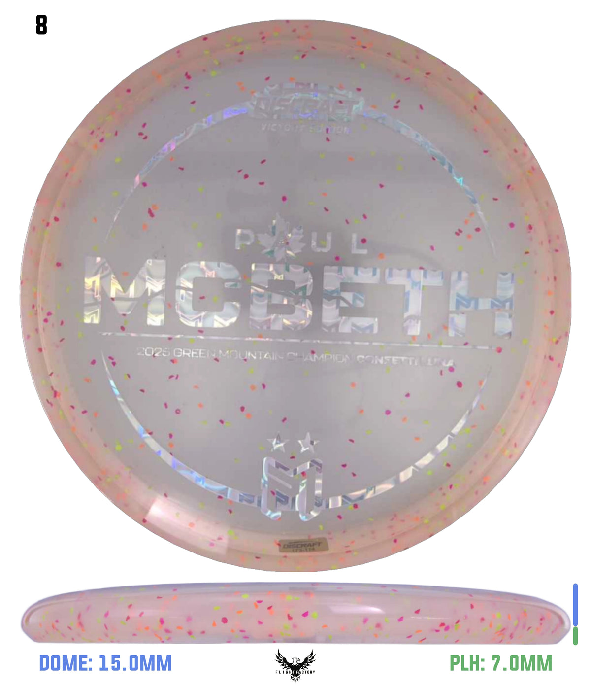 Discraft Paul McBeth Z Confetti Luna - 2025 GMC Victory Edition