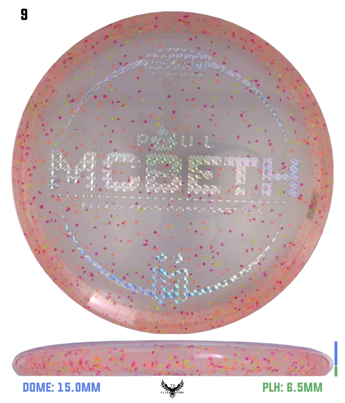 Discraft Paul McBeth Z Confetti Luna - 2025 GMC Victory Edition