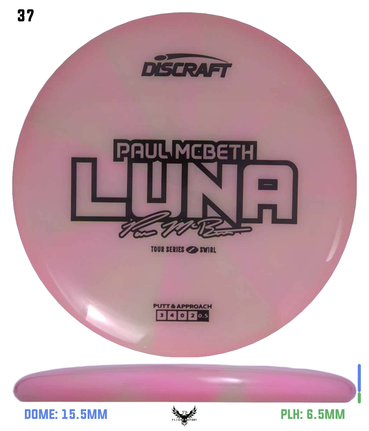 Discraft Paul McBeth 2025 Tour Series Z Swirl Luna