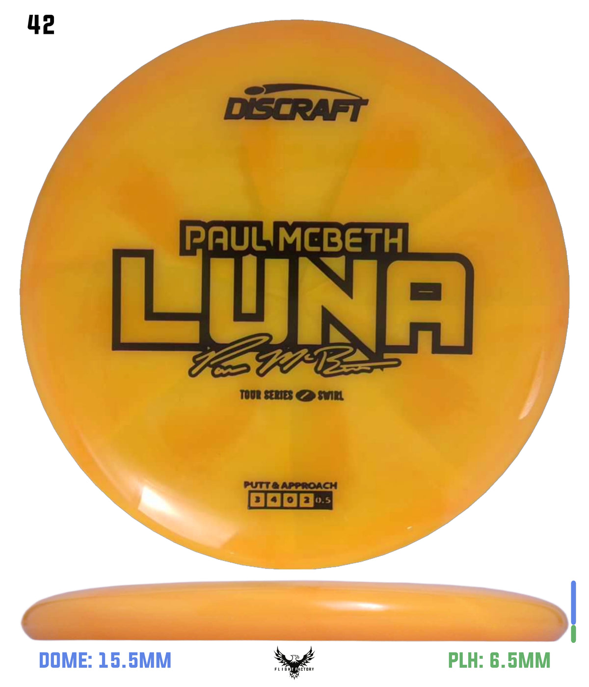 Discraft Paul McBeth 2025 Tour Series Z Swirl Luna