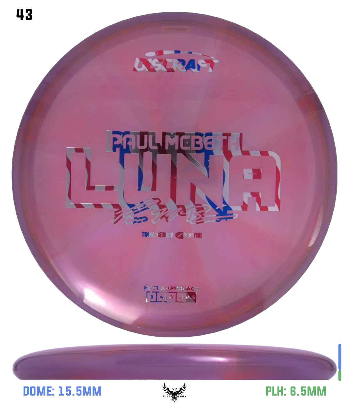 Discraft Paul McBeth 2025 Tour Series Z Swirl Luna