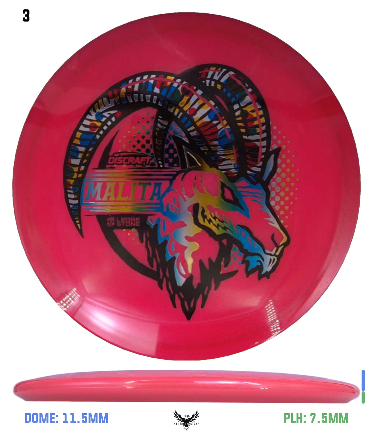 Discraft Paul McBeth ESP Colorshift Swirl Malita - Ledgestone 2026 Wave 3