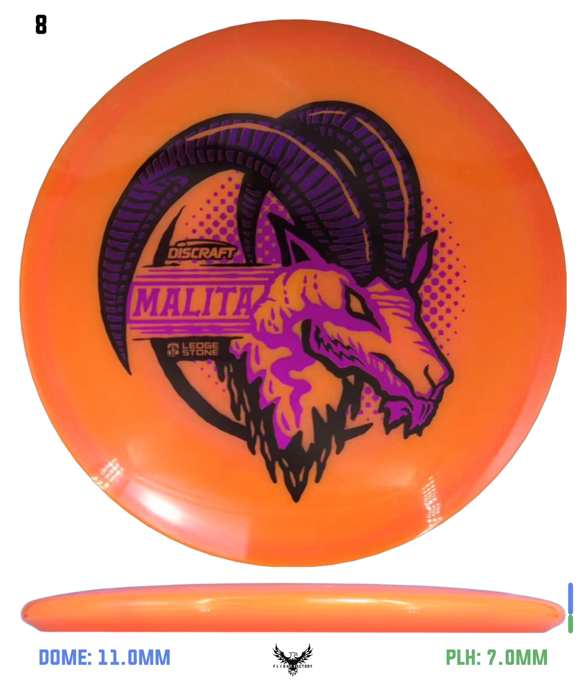 Discraft Paul McBeth ESP Colorshift Swirl Malita - Ledgestone 2026 Wave 3