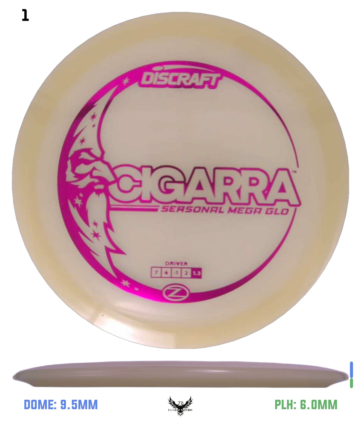 Discraft Seasonal Mega Glo Z Cigarra