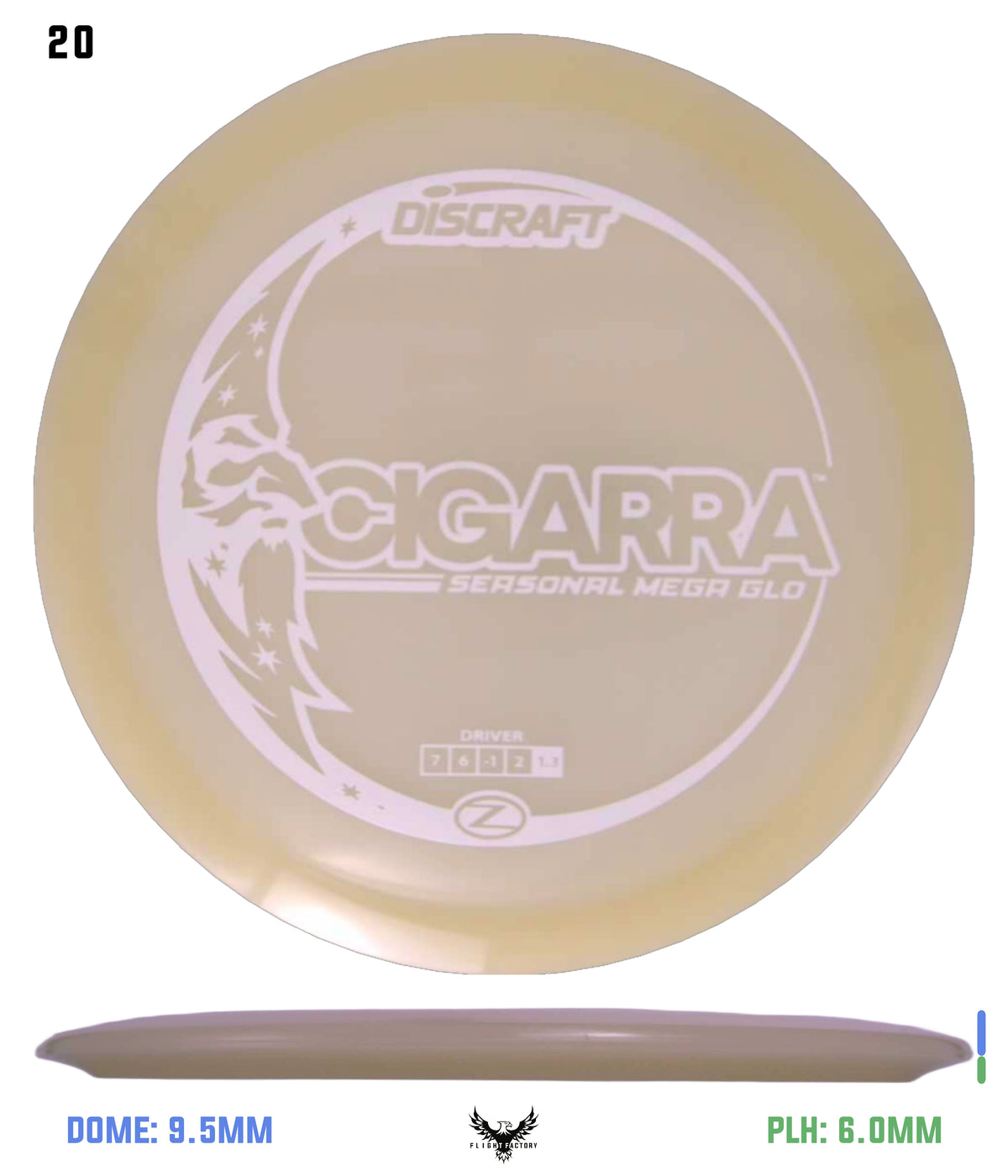 Discraft Seasonal Mega Glo Z Cigarra