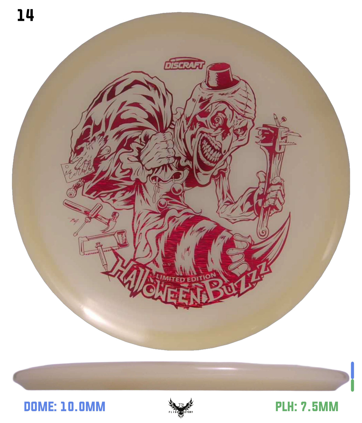 Discraft Mega Glo Buzzz - Halloween 2025