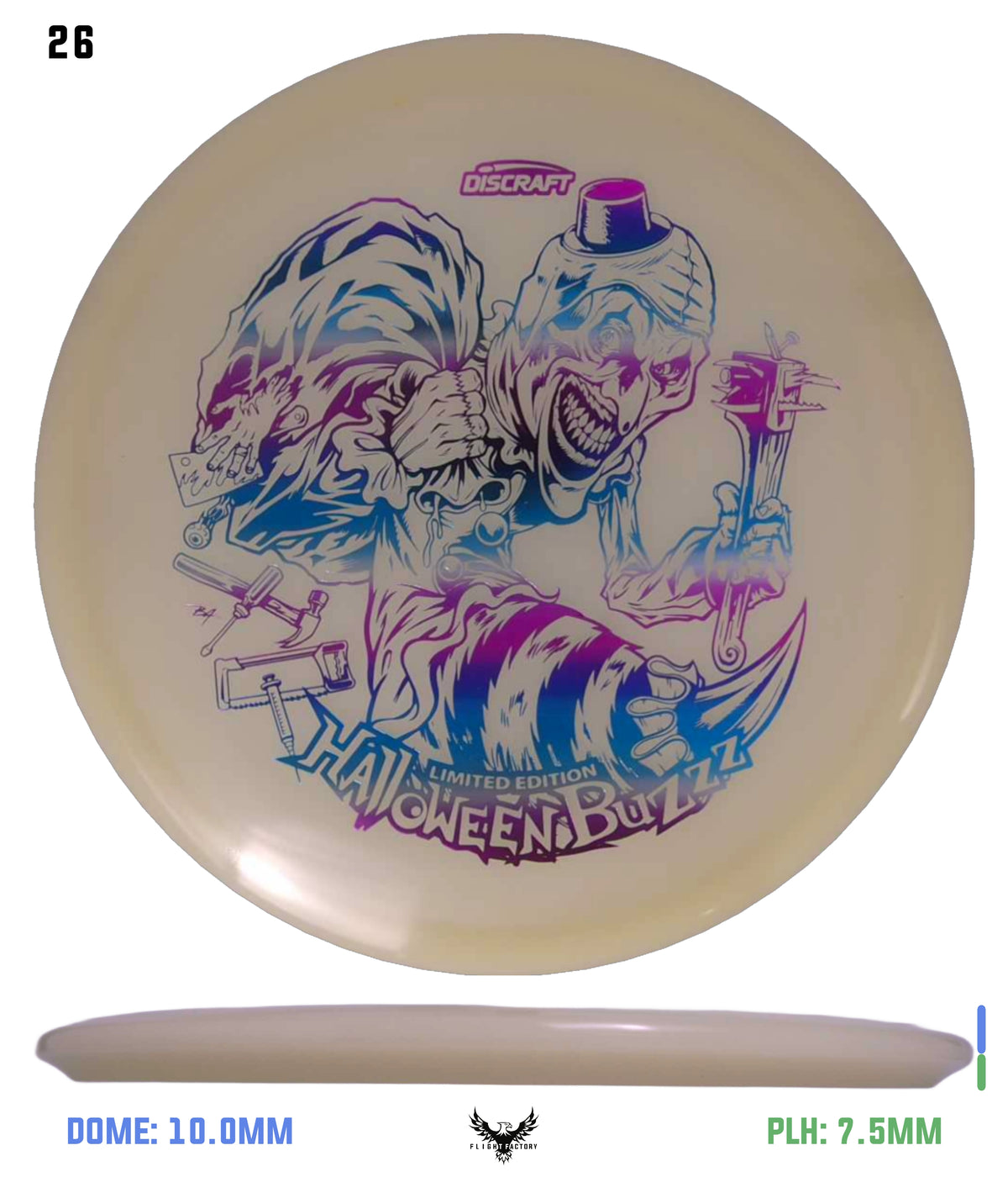 Discraft Mega Glo Buzzz - Halloween 2025