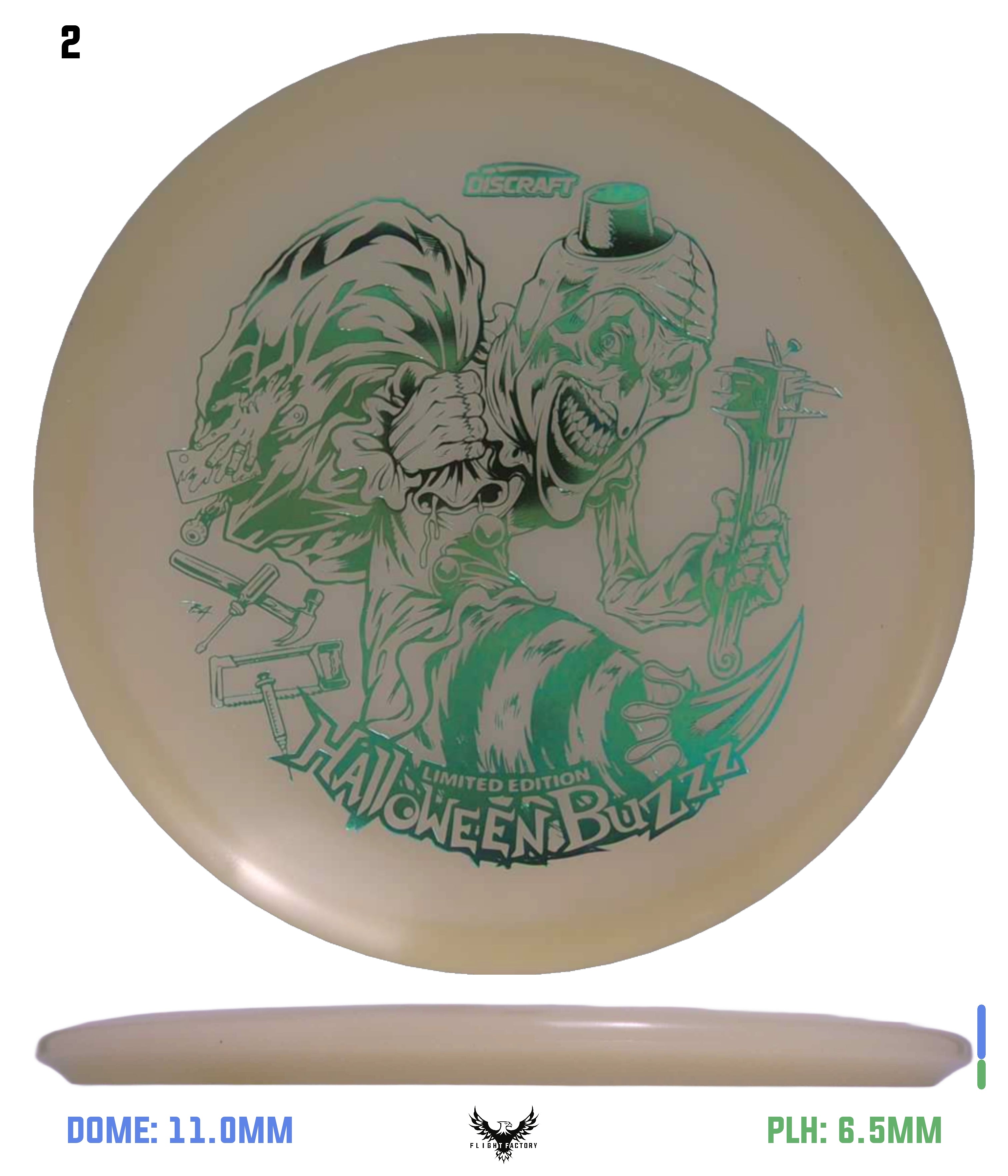 Discraft Mega Glo Buzzz - Halloween 2025 - Flight Factory Discs