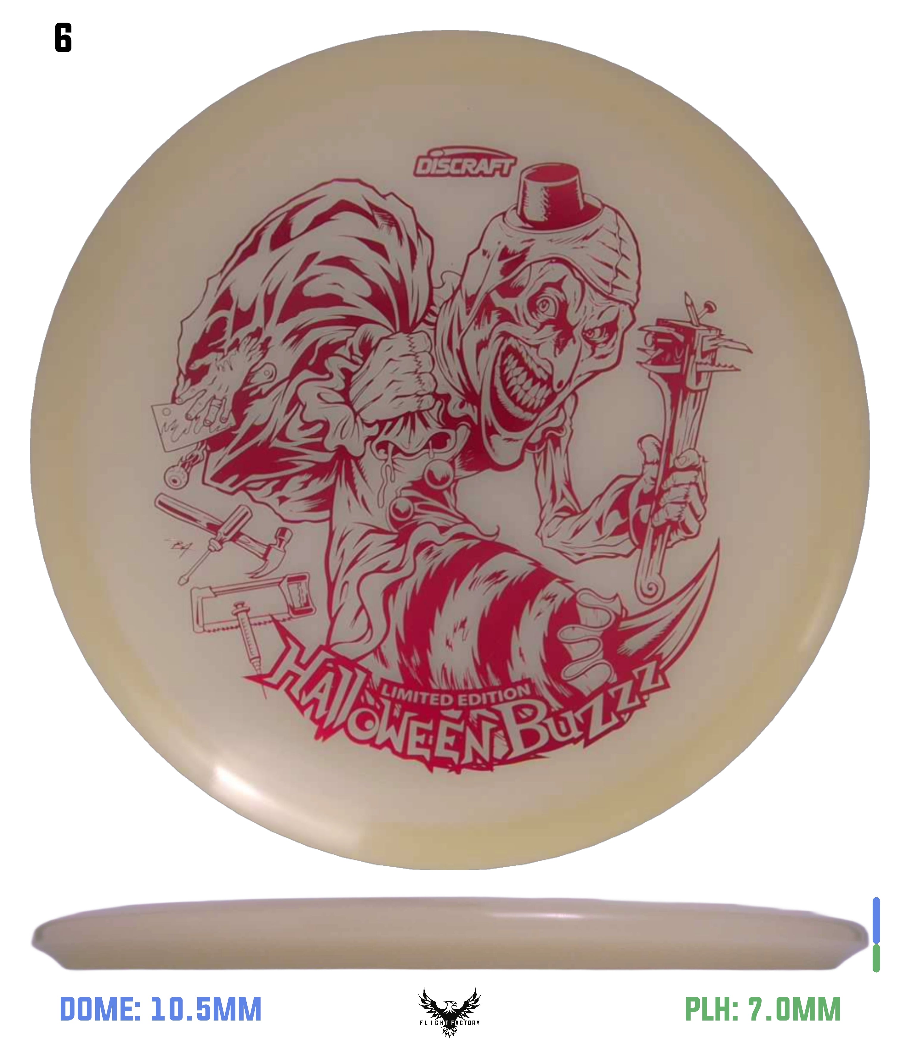 メザスタ Discraft Mega Glo Buzzz - Halloween 2025 - Flight Factory Discs