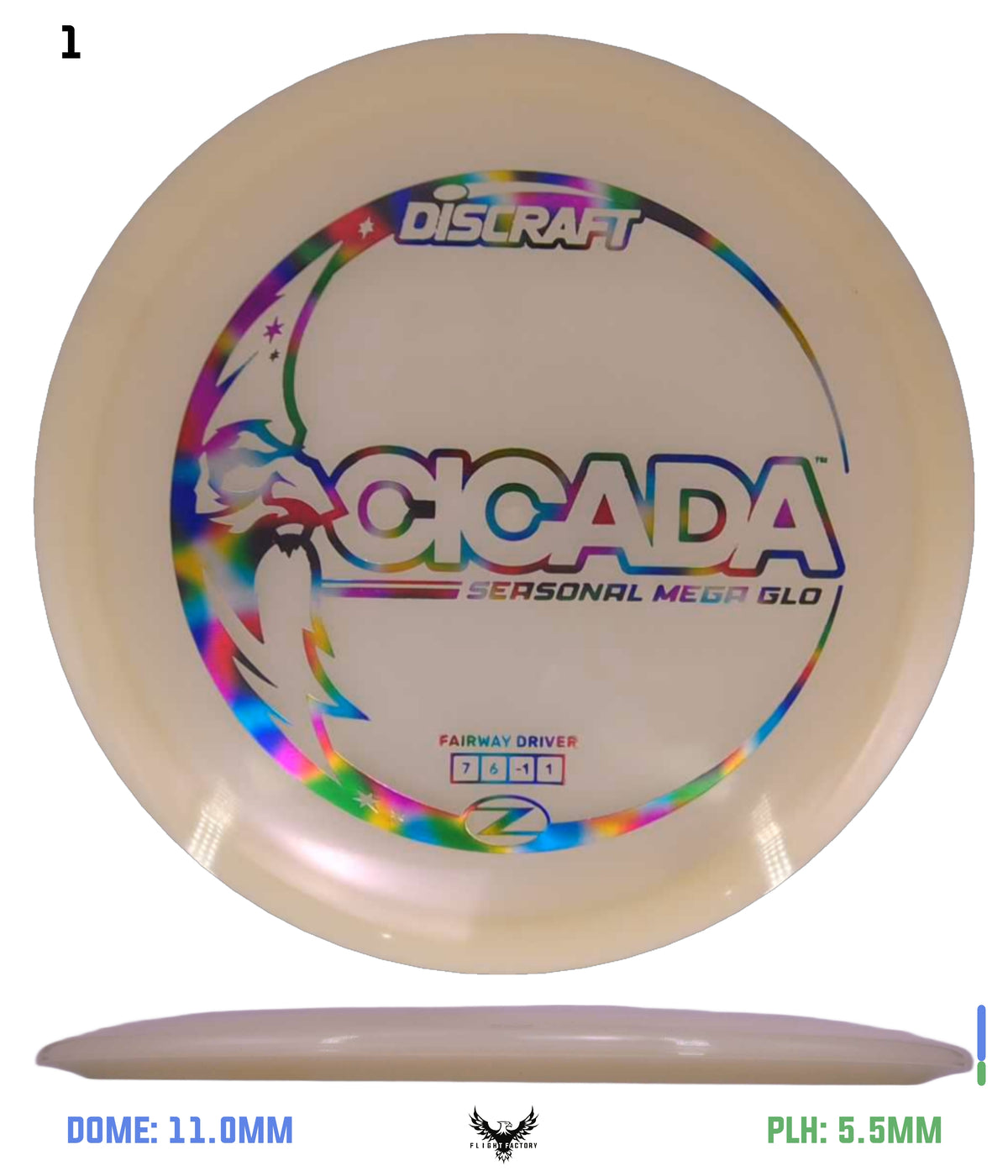 Discraft Seasonal Mega Glo Z Cicada 2026