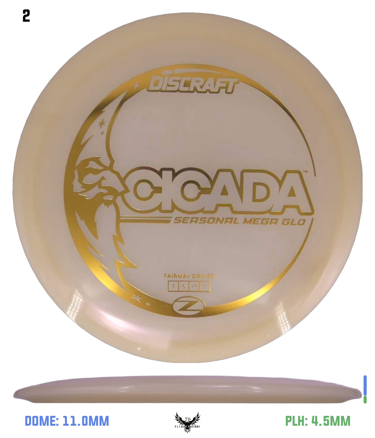 Discraft Seasonal Mega Glo Z Cicada 2026