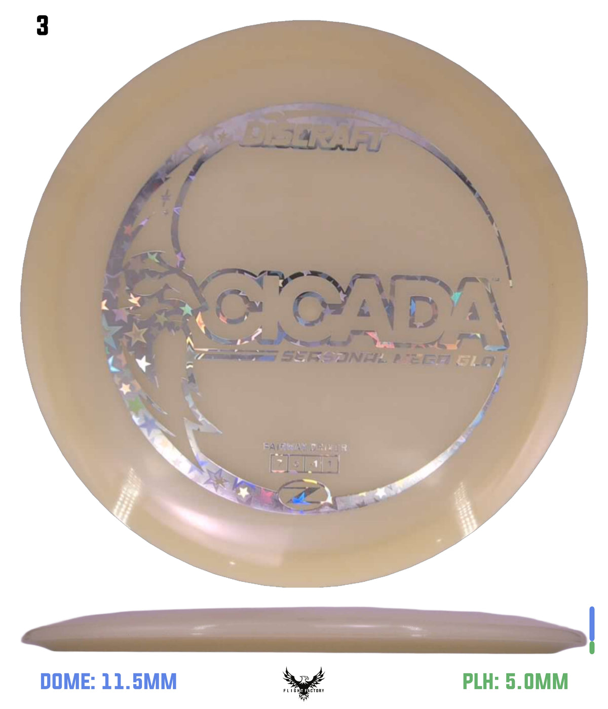 Discraft Seasonal Mega Glo Z Cicada 2026