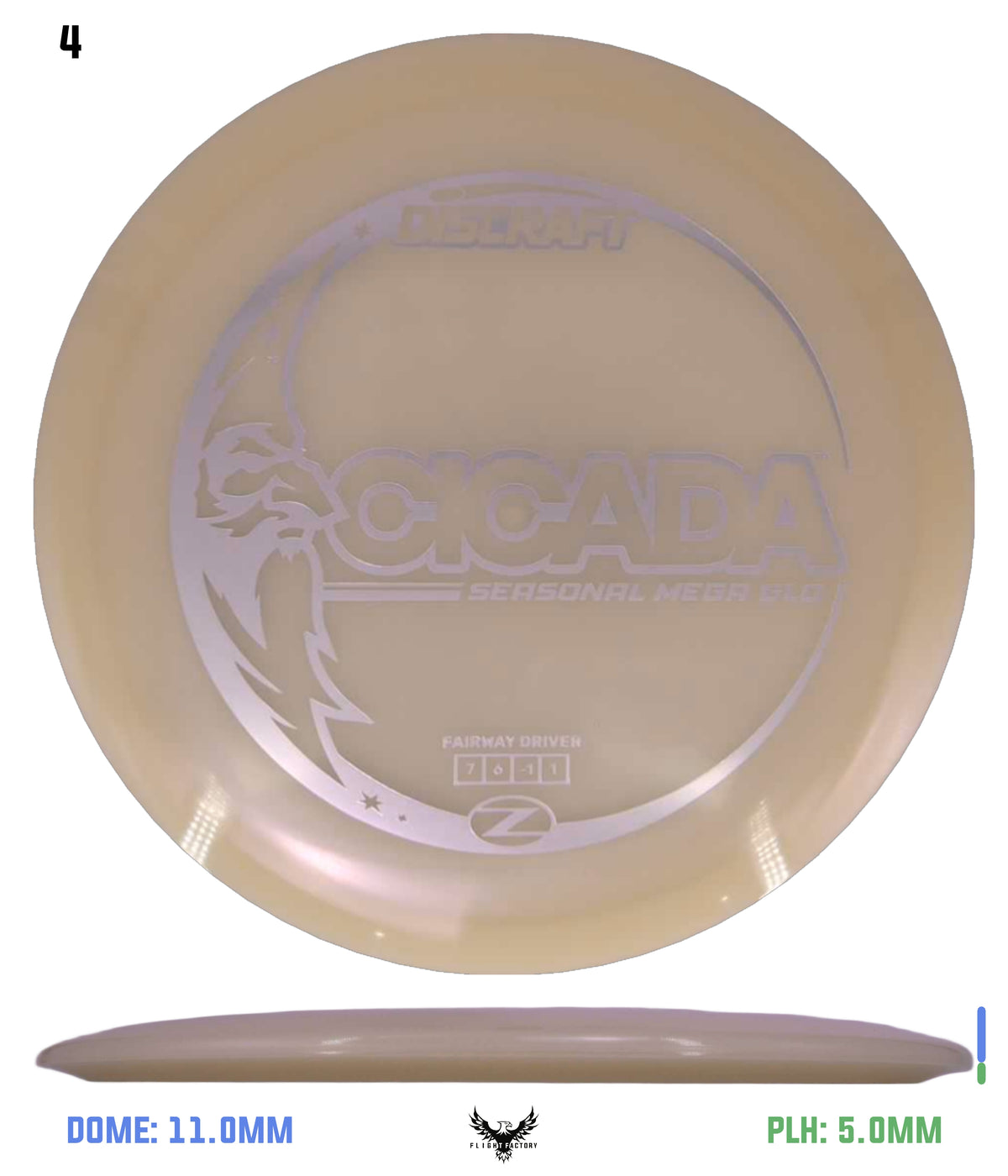 Discraft Seasonal Mega Glo Z Cicada 2026