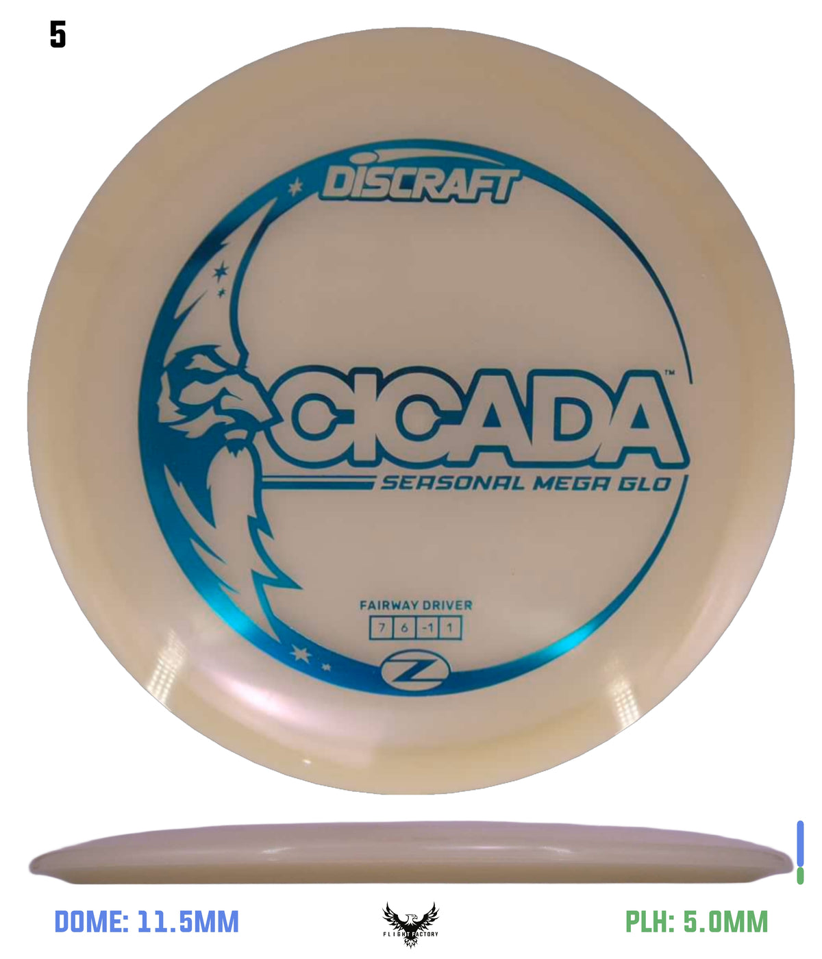 Discraft Seasonal Mega Glo Z Cicada 2026