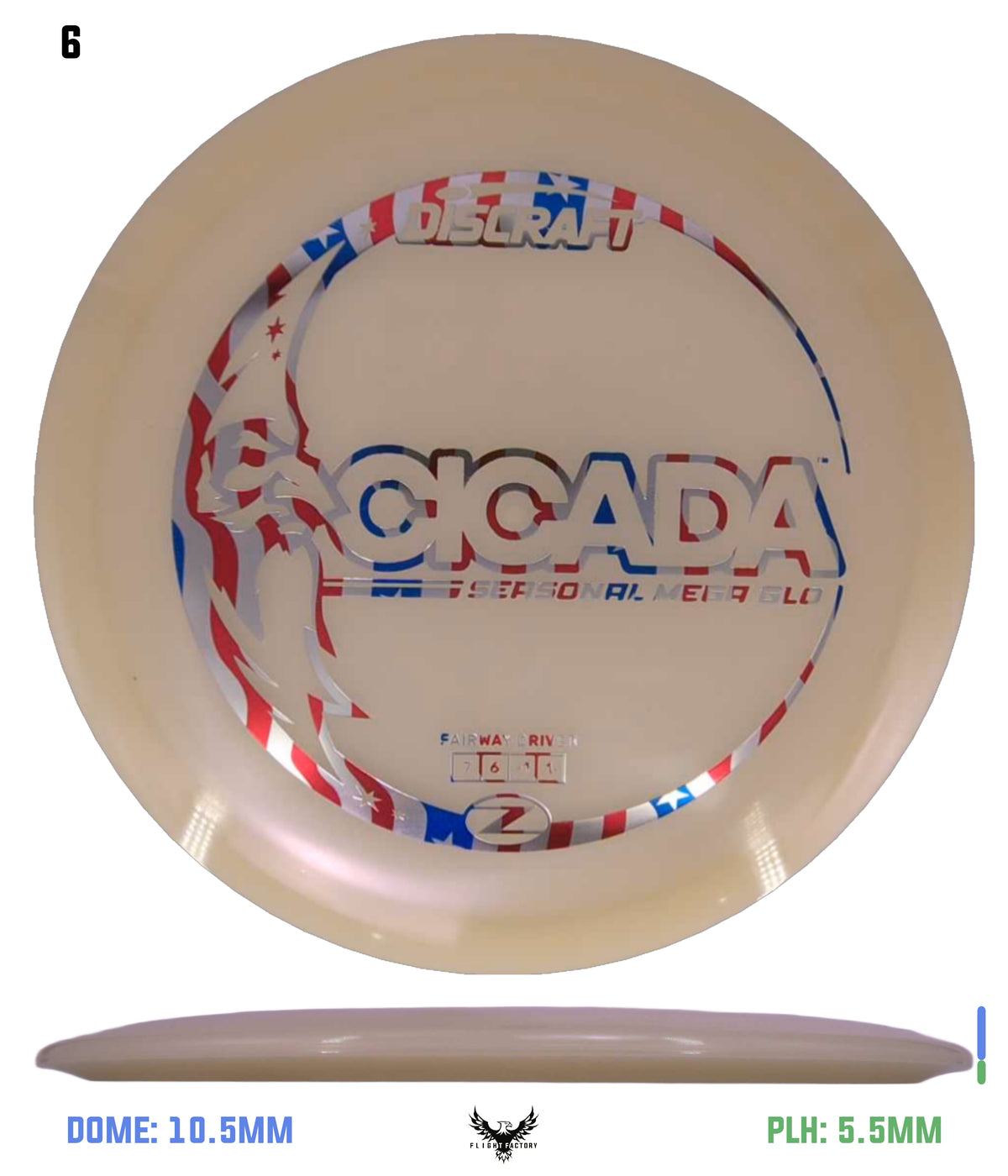 Discraft Seasonal Mega Glo Z Cicada 2026