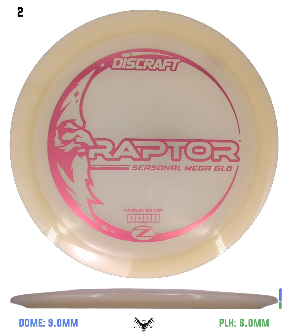 Discraft Seasonal Mega Glo Z Raptor 2026