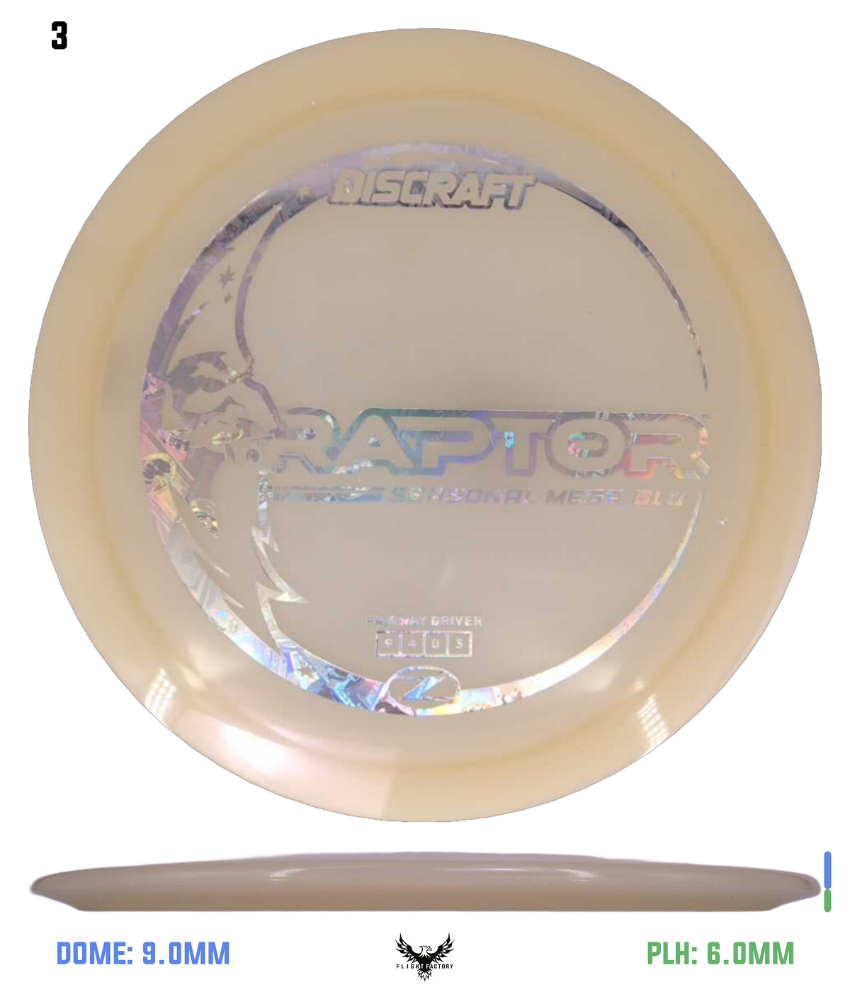 Discraft Seasonal Mega Glo Z Raptor 2026