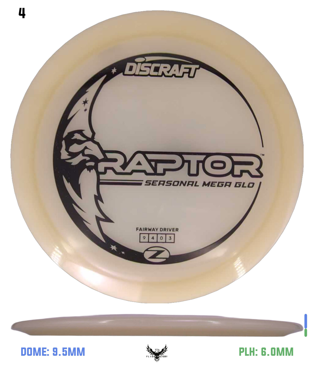 Discraft Seasonal Mega Glo Z Raptor 2026