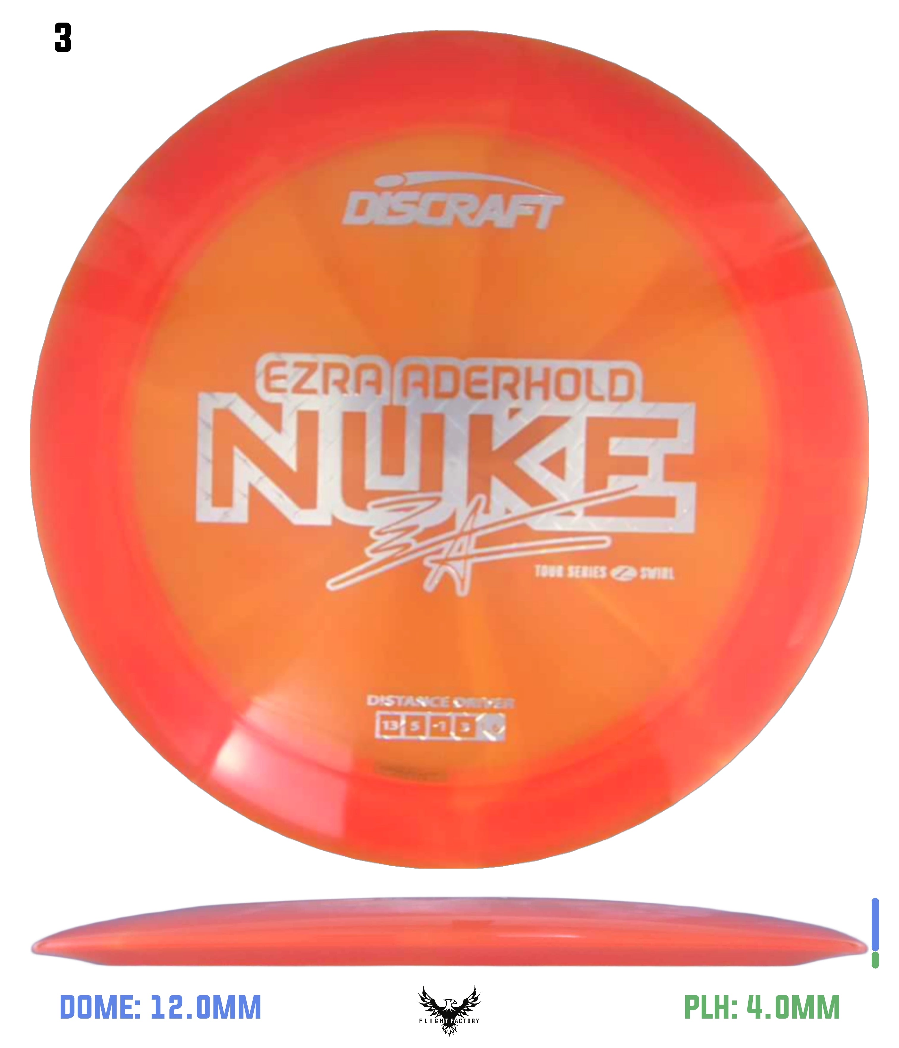 Discraft Ezra Aderhold 2025 Tour Series Z Swirl Nuke - Flight