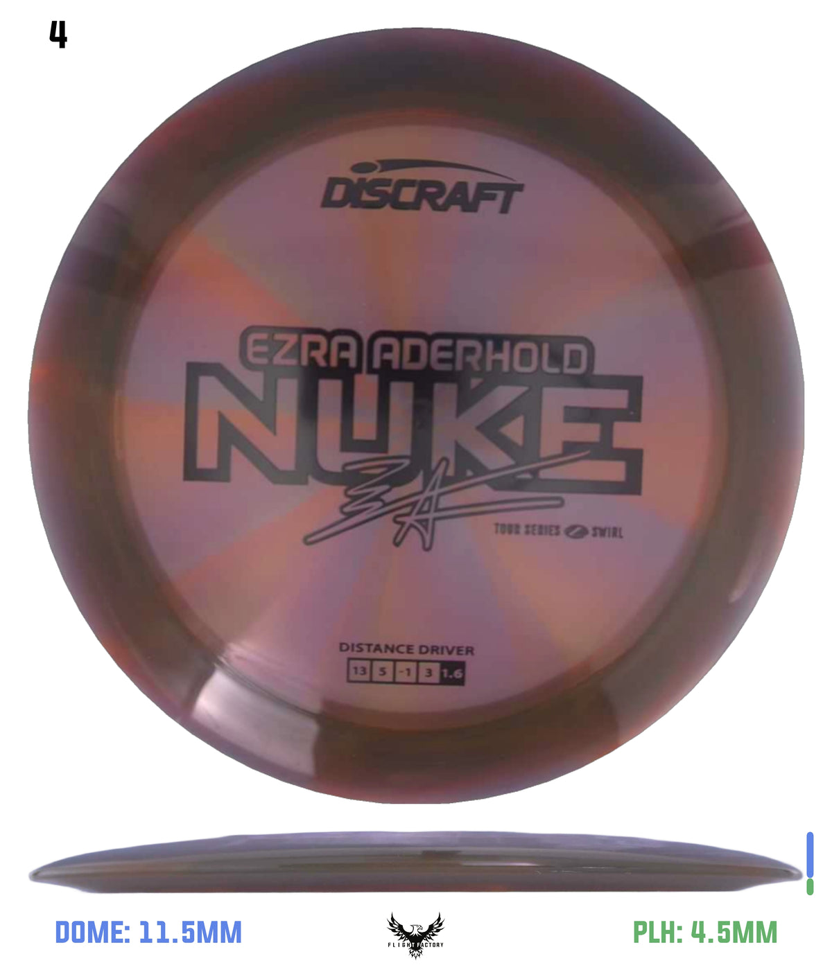 Discraft Ezra Aderhold 2025 Tour Series Z Swirl Nuke
