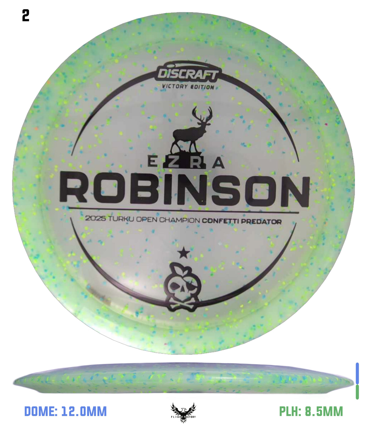 Discraft Ezra Robinson Turku Open Champion Z Confetti Predator