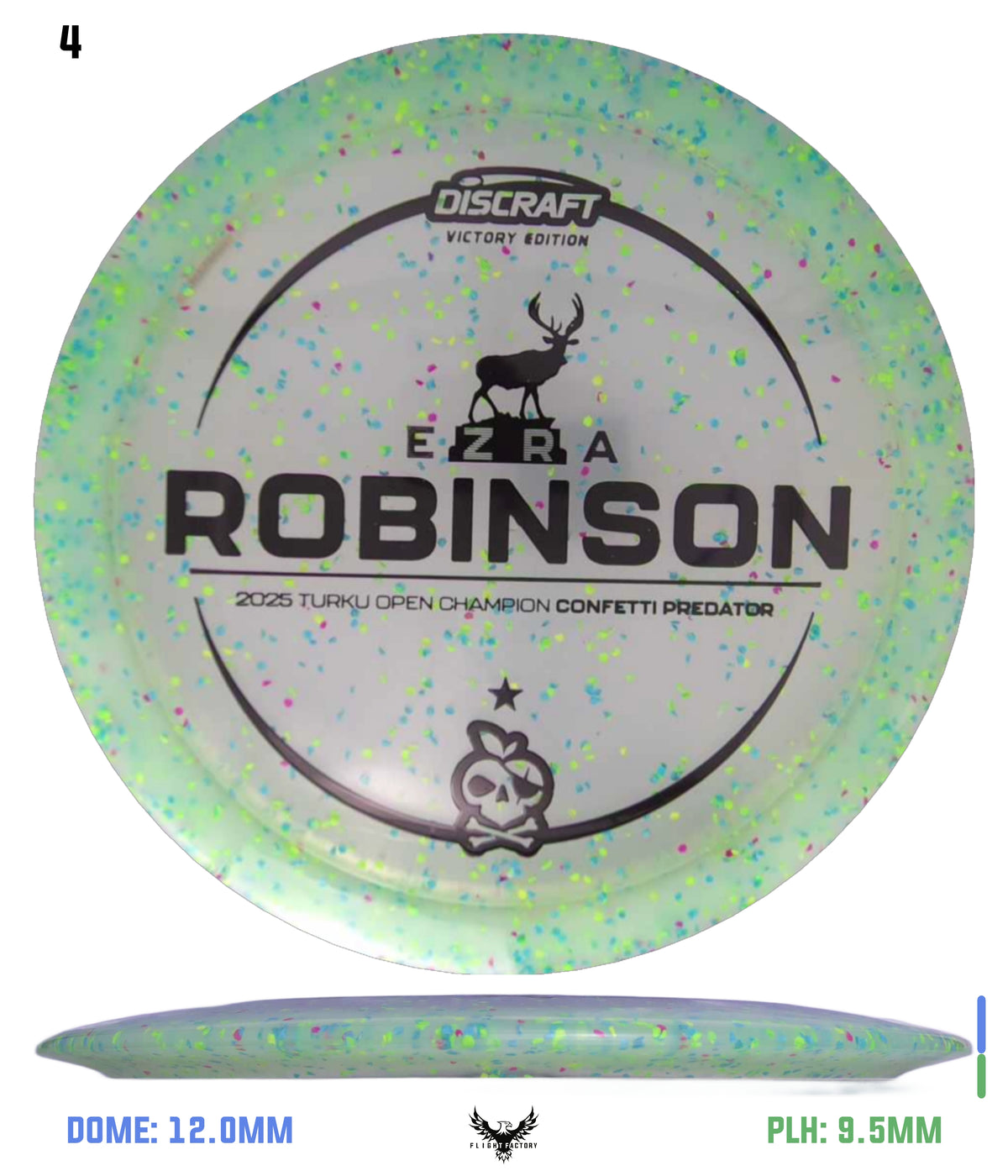 Discraft Ezra Robinson Turku Open Champion Z Confetti Predator