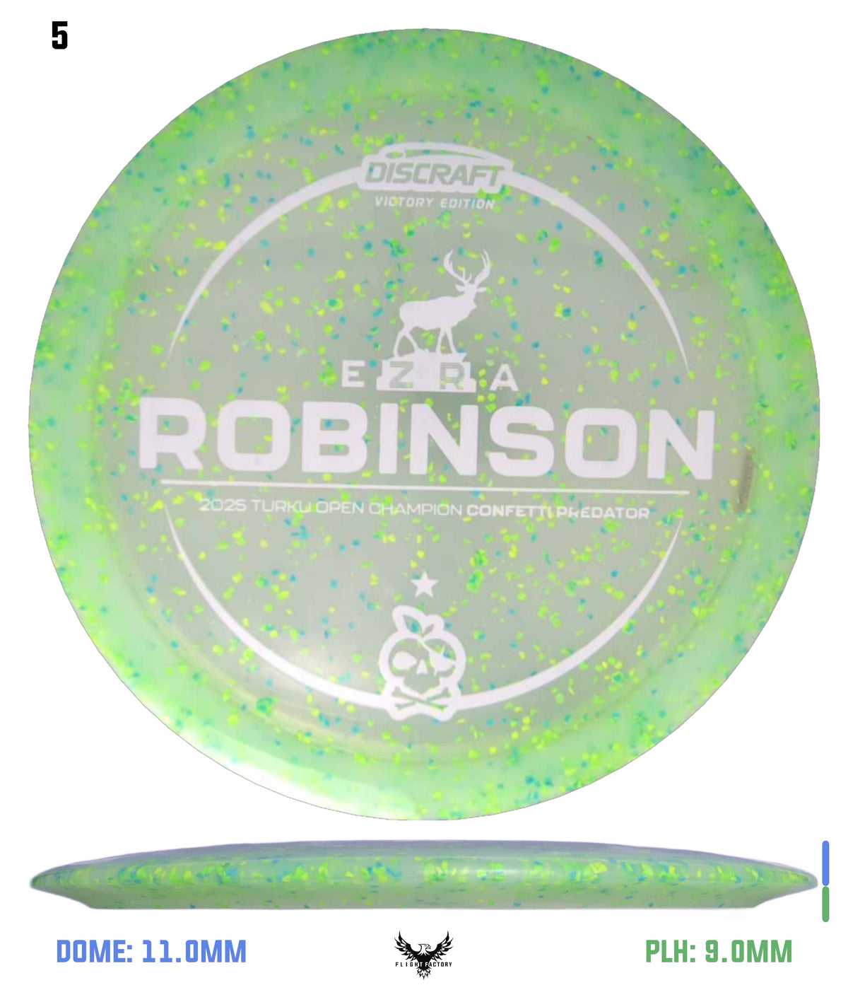 Discraft Ezra Robinson Turku Open Champion Z Confetti Predator