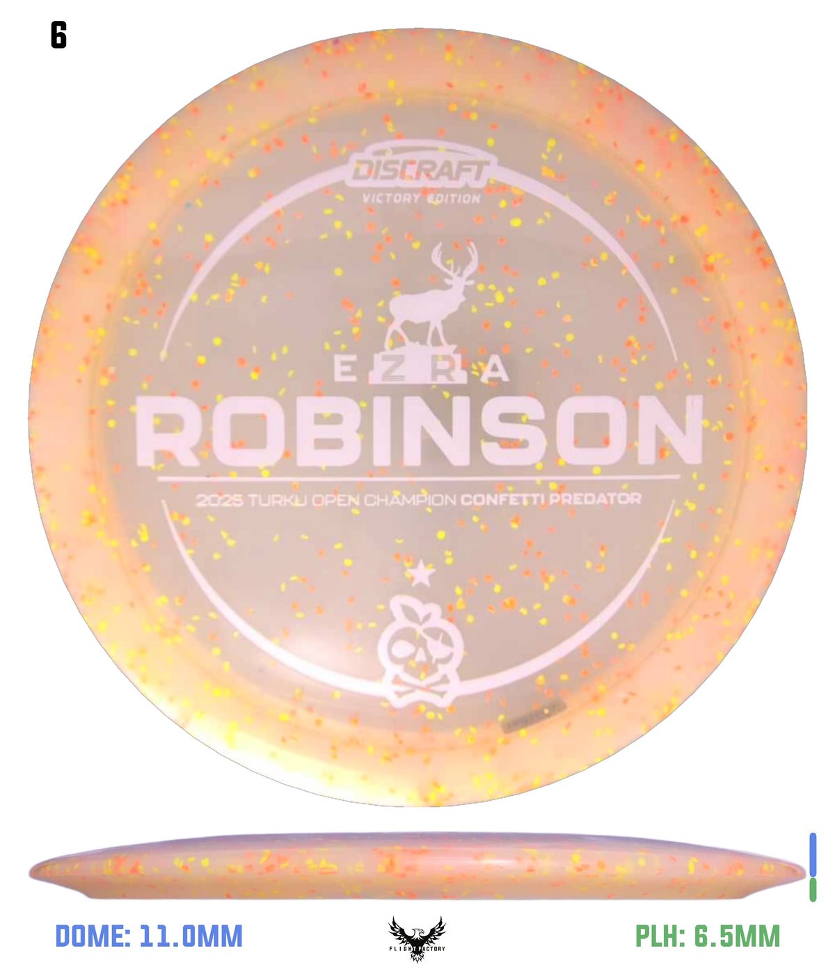 Discraft Ezra Robinson Turku Open Champion Z Confetti Predator