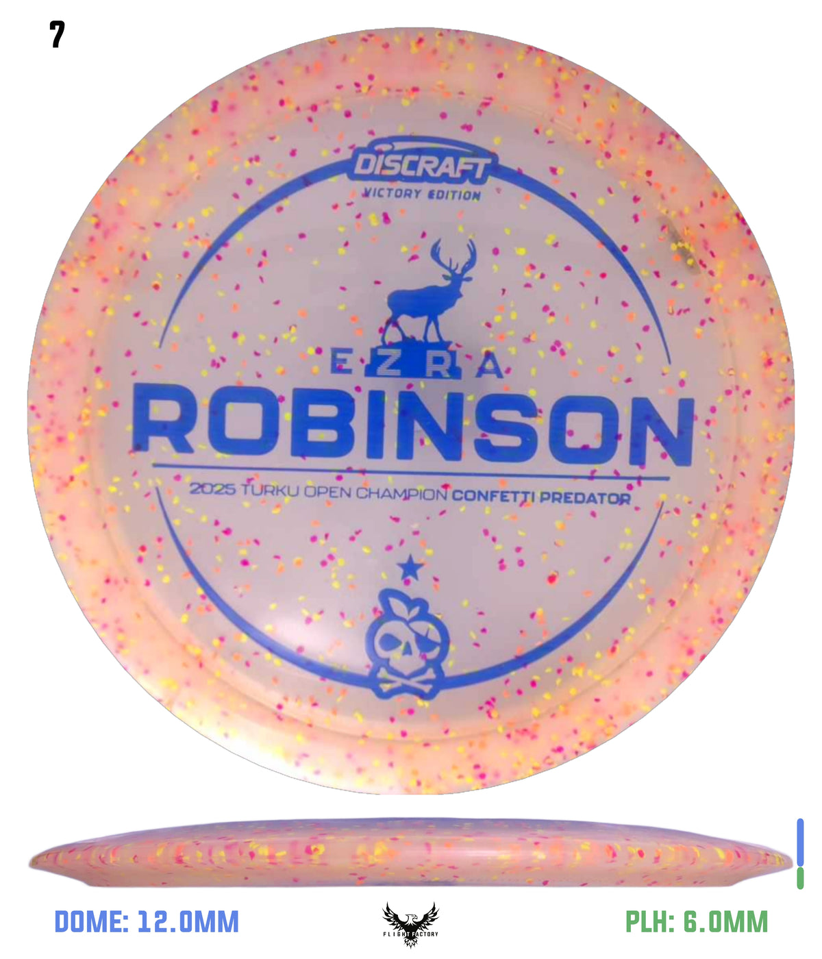 Discraft Ezra Robinson Turku Open Champion Z Confetti Predator