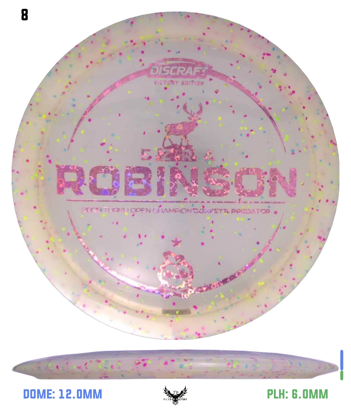 Discraft Ezra Robinson Turku Open Champion Z Confetti Predator