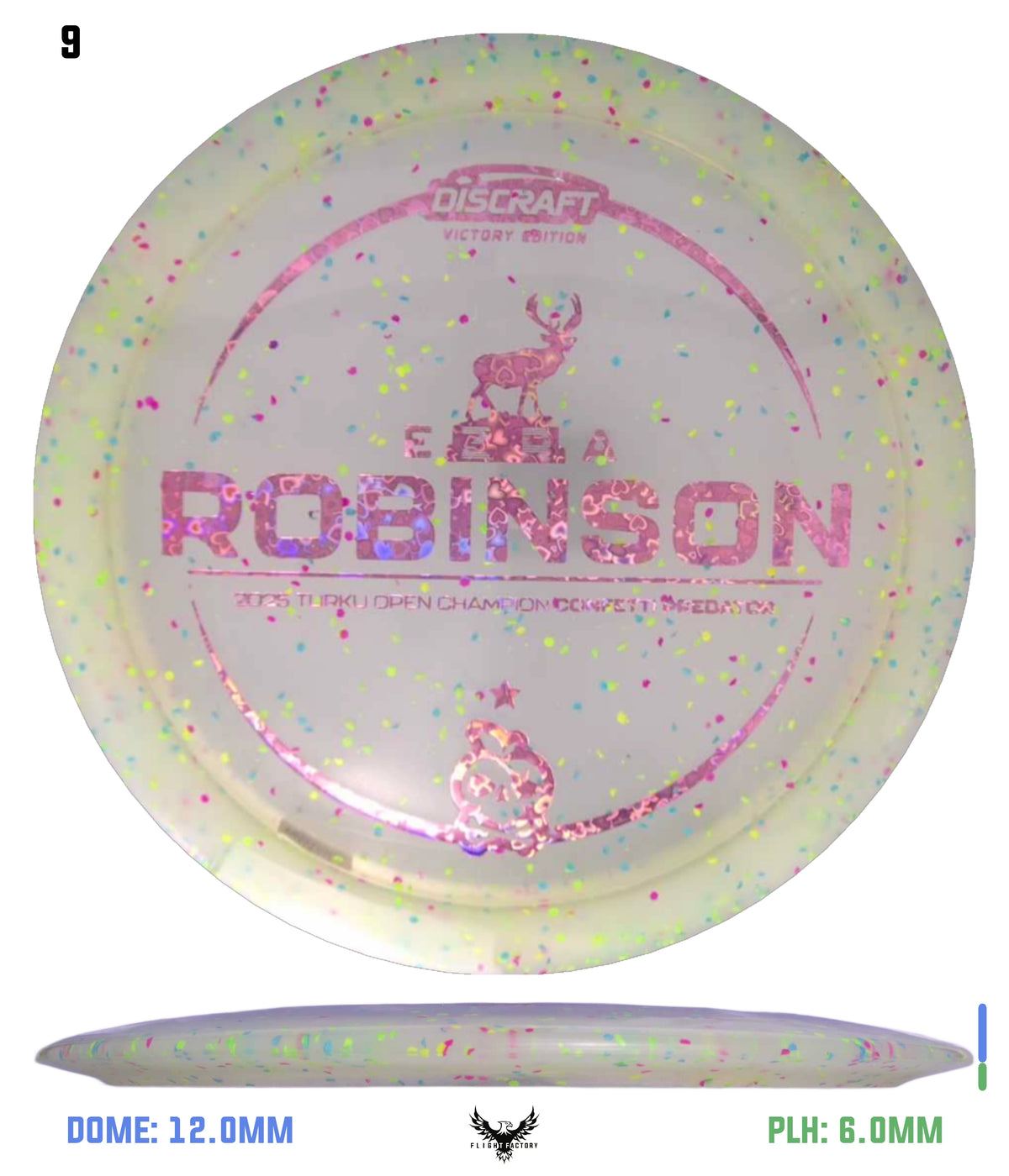 Discraft Ezra Robinson Turku Open Champion Z Confetti Predator