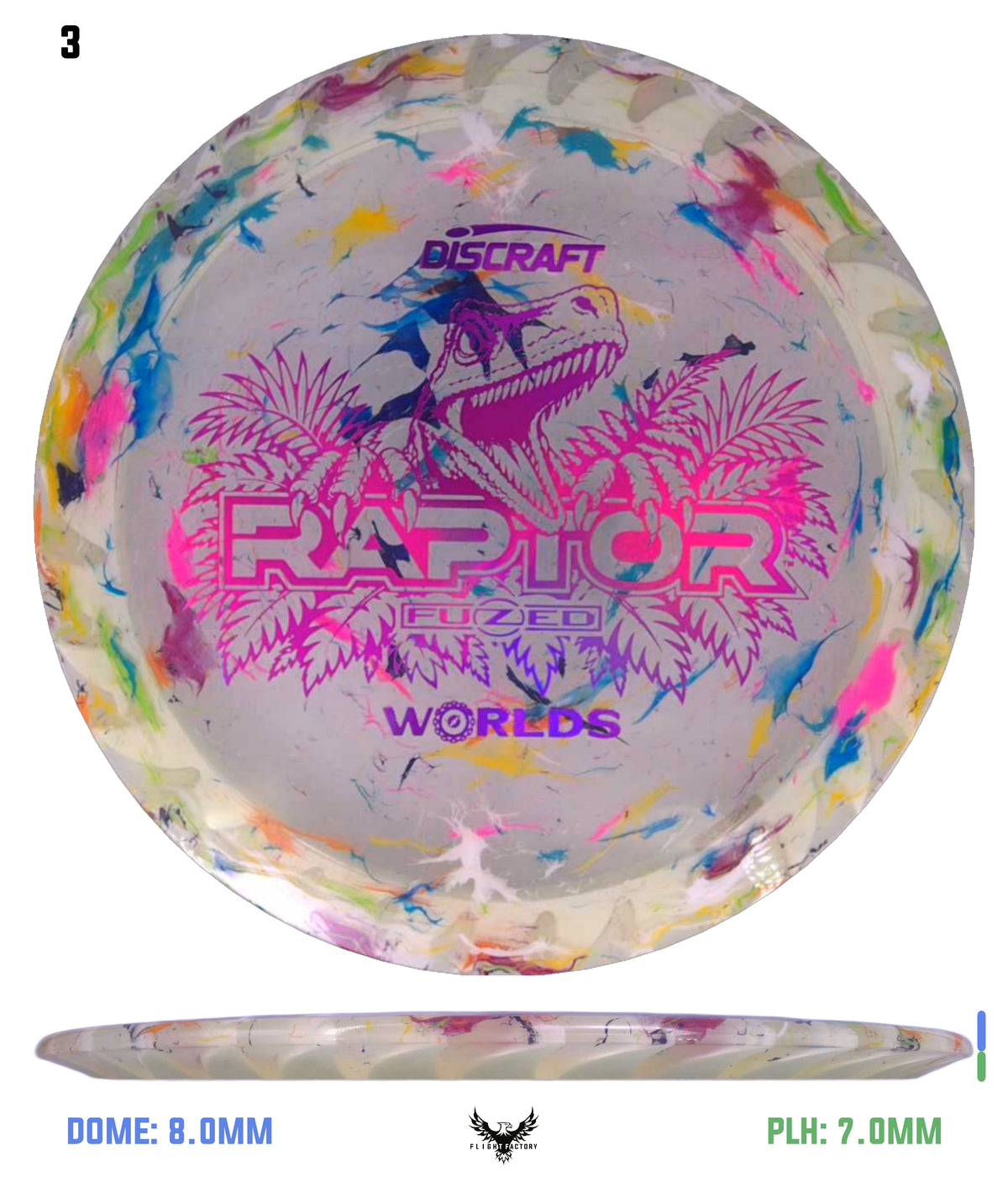 Discraft 2026 Worlds Z Jawbreaker FuZed Raptor