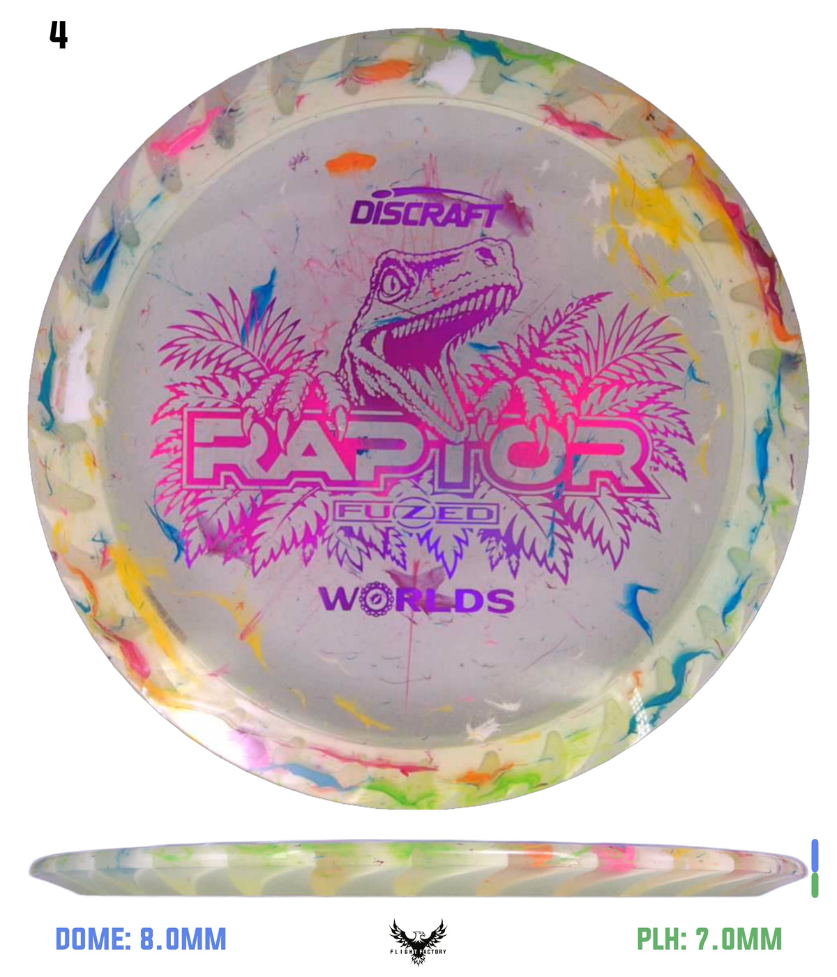 Discraft 2026 Worlds Z Jawbreaker FuZed Raptor