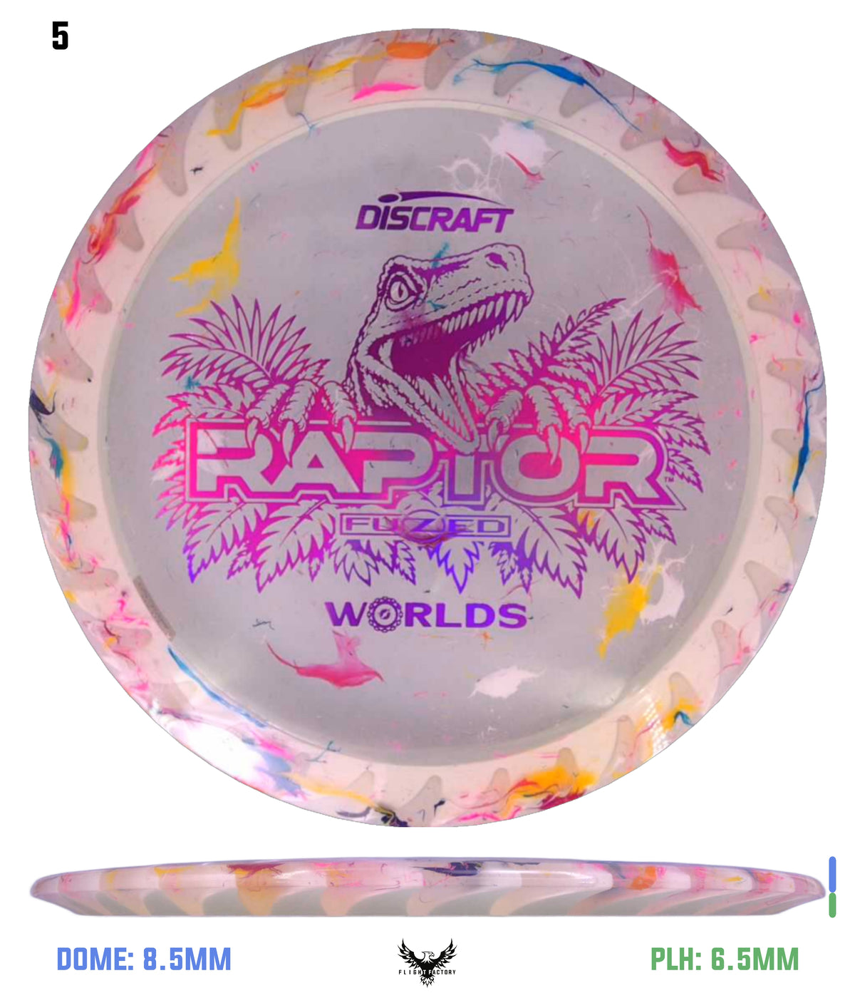 Discraft 2026 Worlds Z Jawbreaker FuZed Raptor