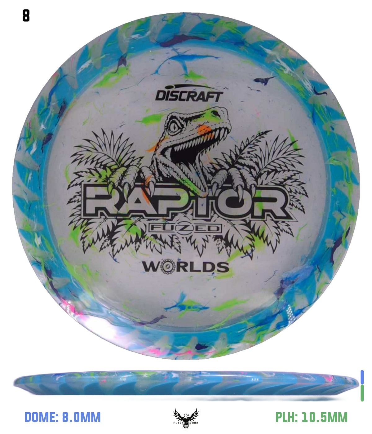 Discraft 2026 Worlds Z Jawbreaker FuZed Raptor