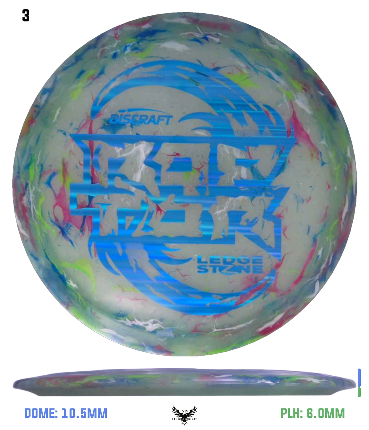 Discraft Jawbreaker Z Glo Raptor - Ledgestone 2025 Finale