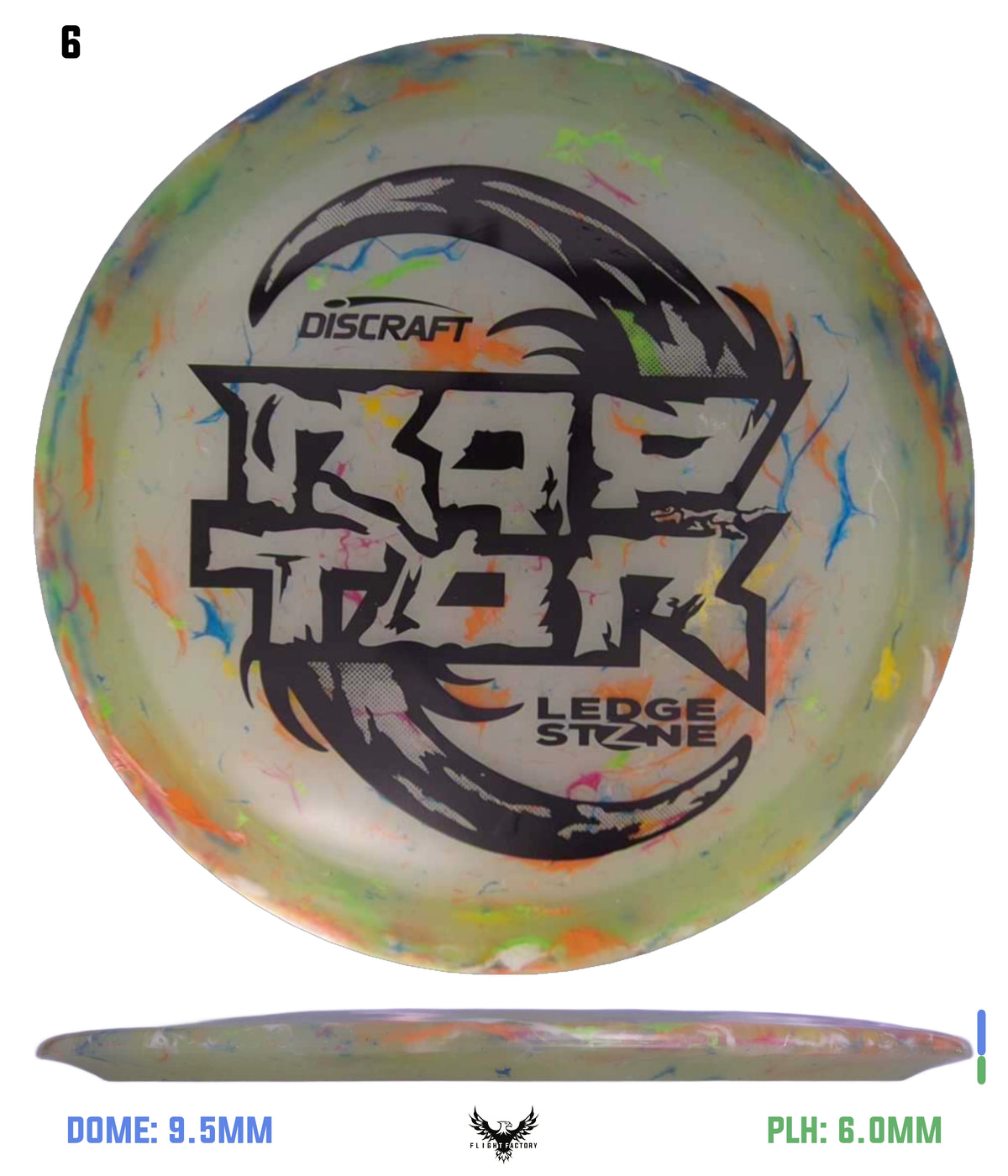 Discraft Jawbreaker Z Glo Raptor - Ledgestone 2025 Finale