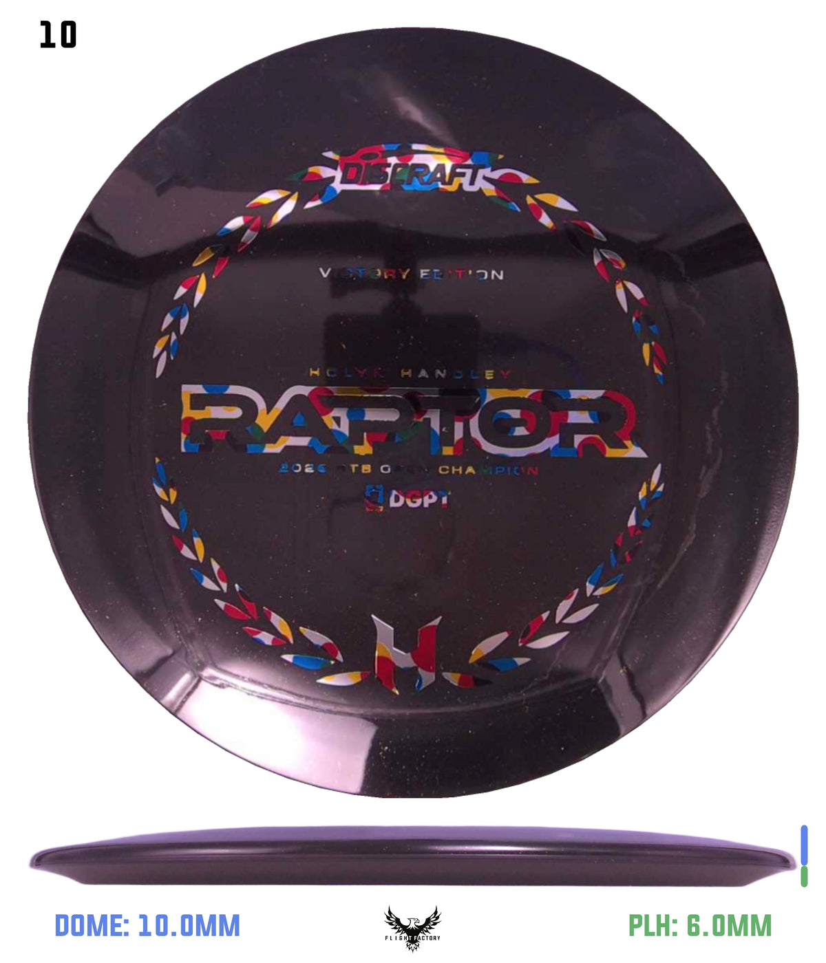 Discraft Midnight Sparkle Raptor - Holyn Handley Victory Edition